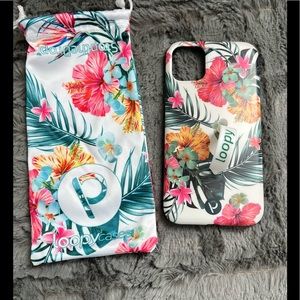 EUC Loopy Case for iPhone 11. Pattern is Tropical Hibiscus